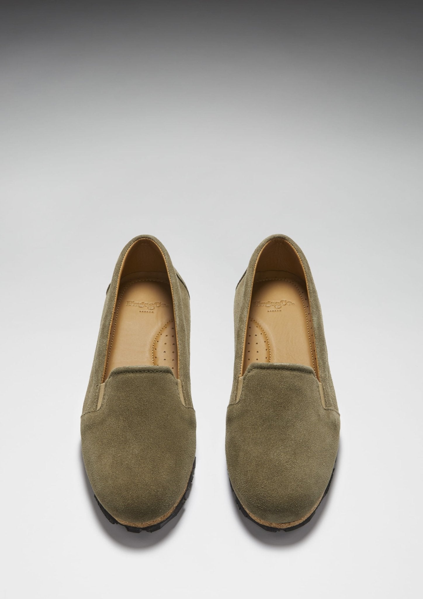 Tyre Sole Espadrille Truffle Green Suede