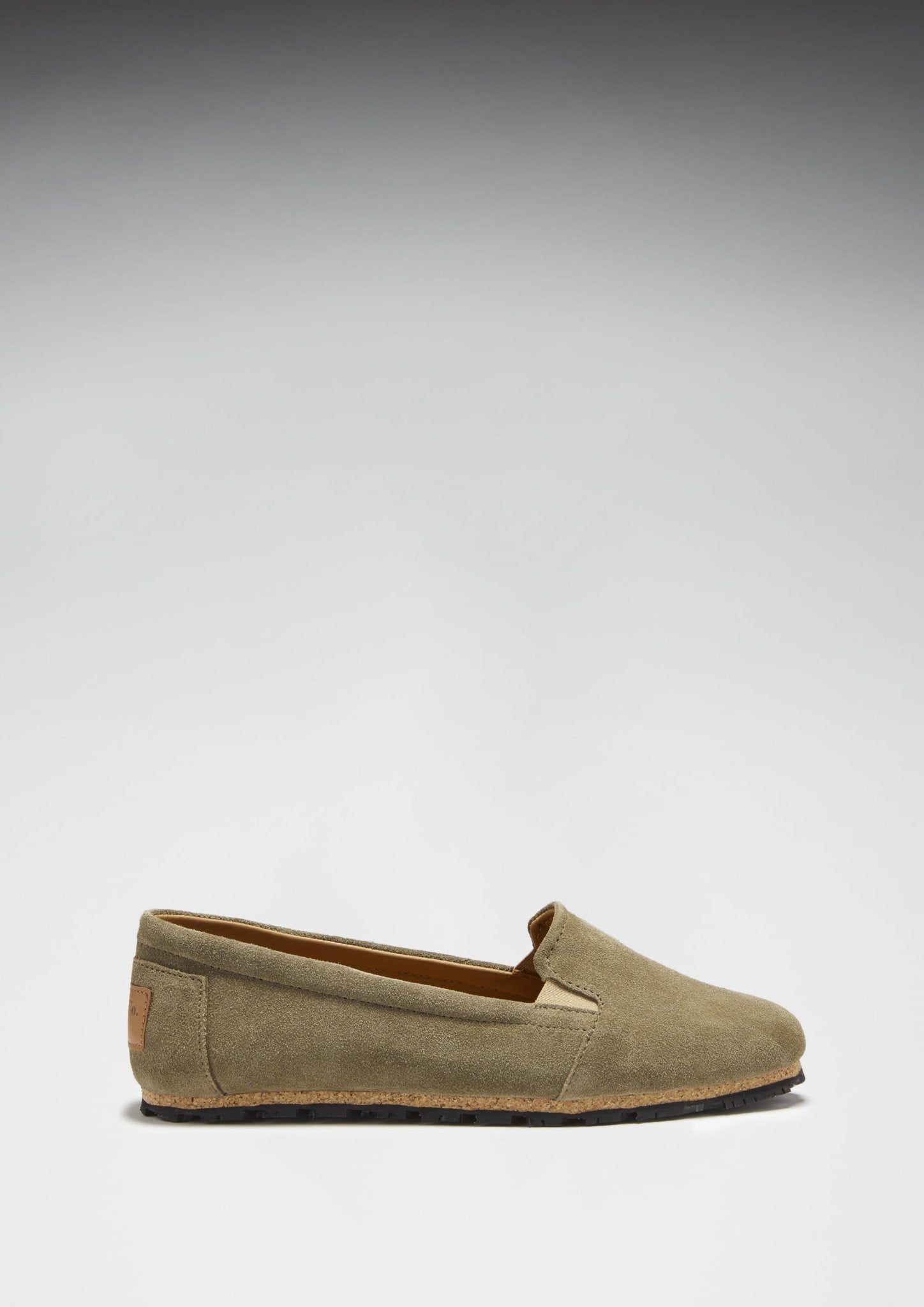 Tyre Sole Espadrille Truffle Green Suede