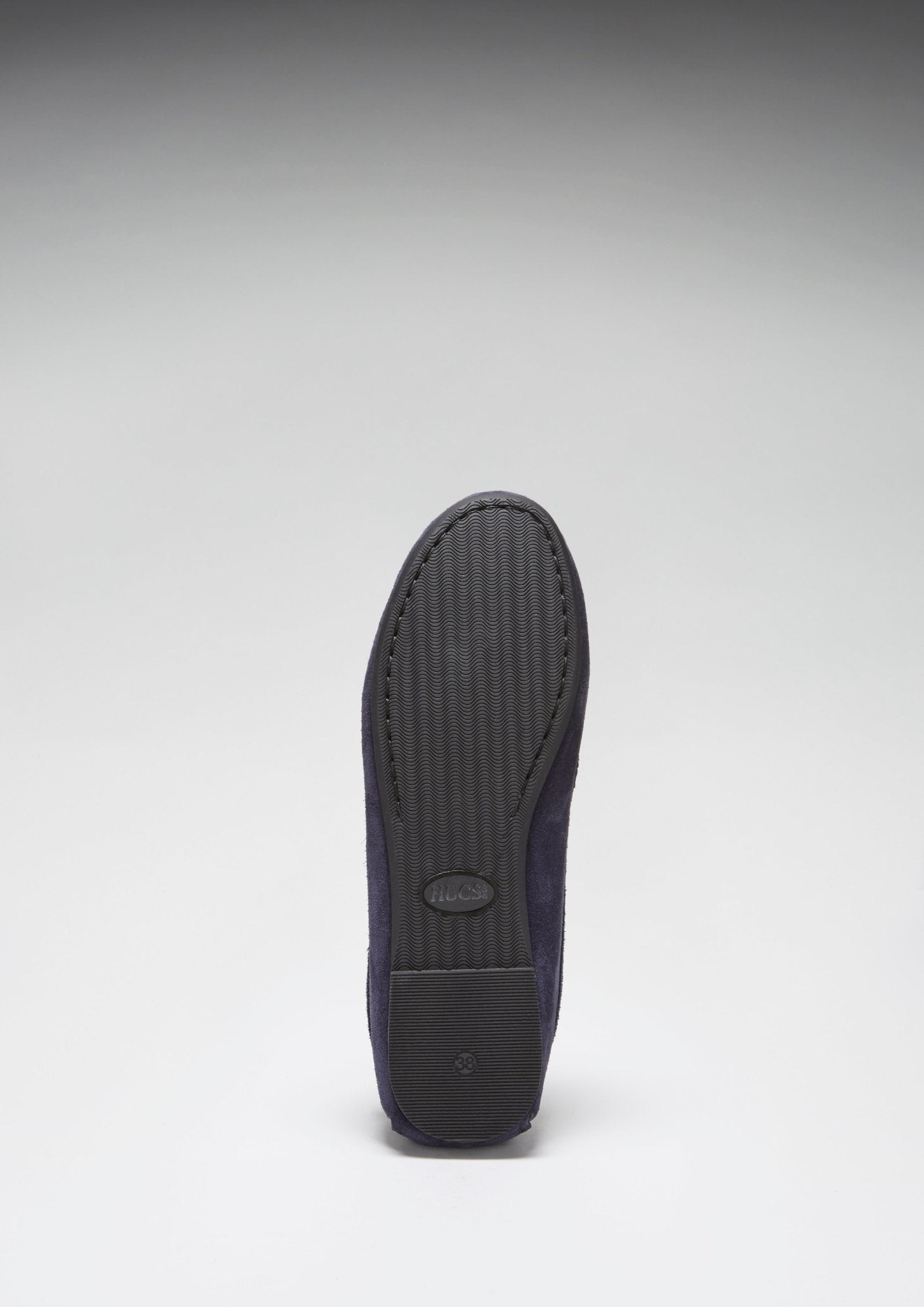 Women's Tasselled Driving Loafers Full Rubber Sole, navy blue suede - Hugs & Co.