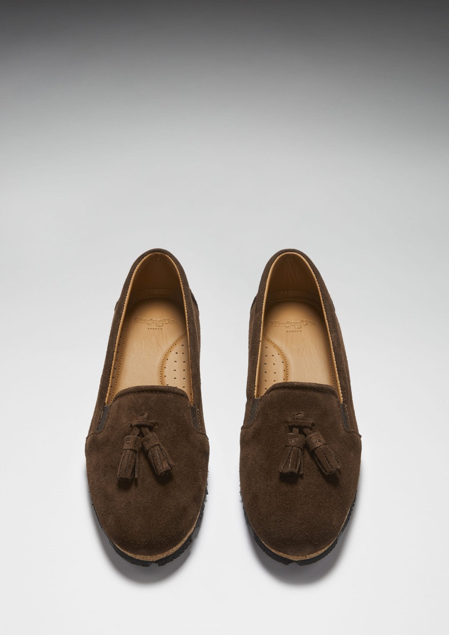 Women's Tasselled Espadrilles, brown suede - Hugs & Co.