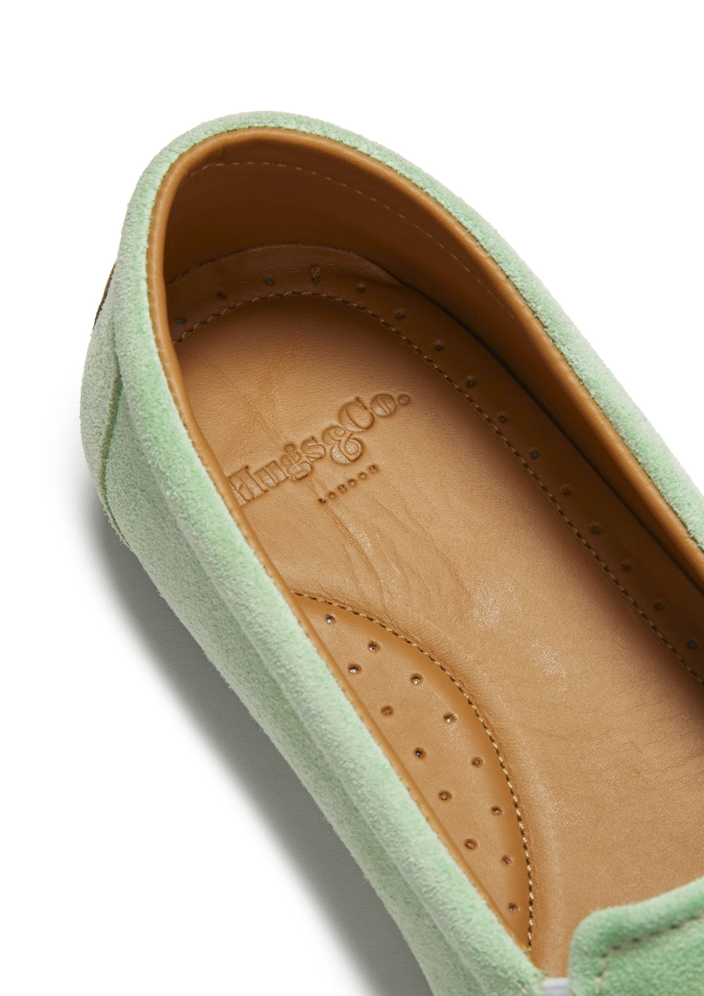 Women's Tasselled Espadrilles, lagoon green suede - Hugs & Co.