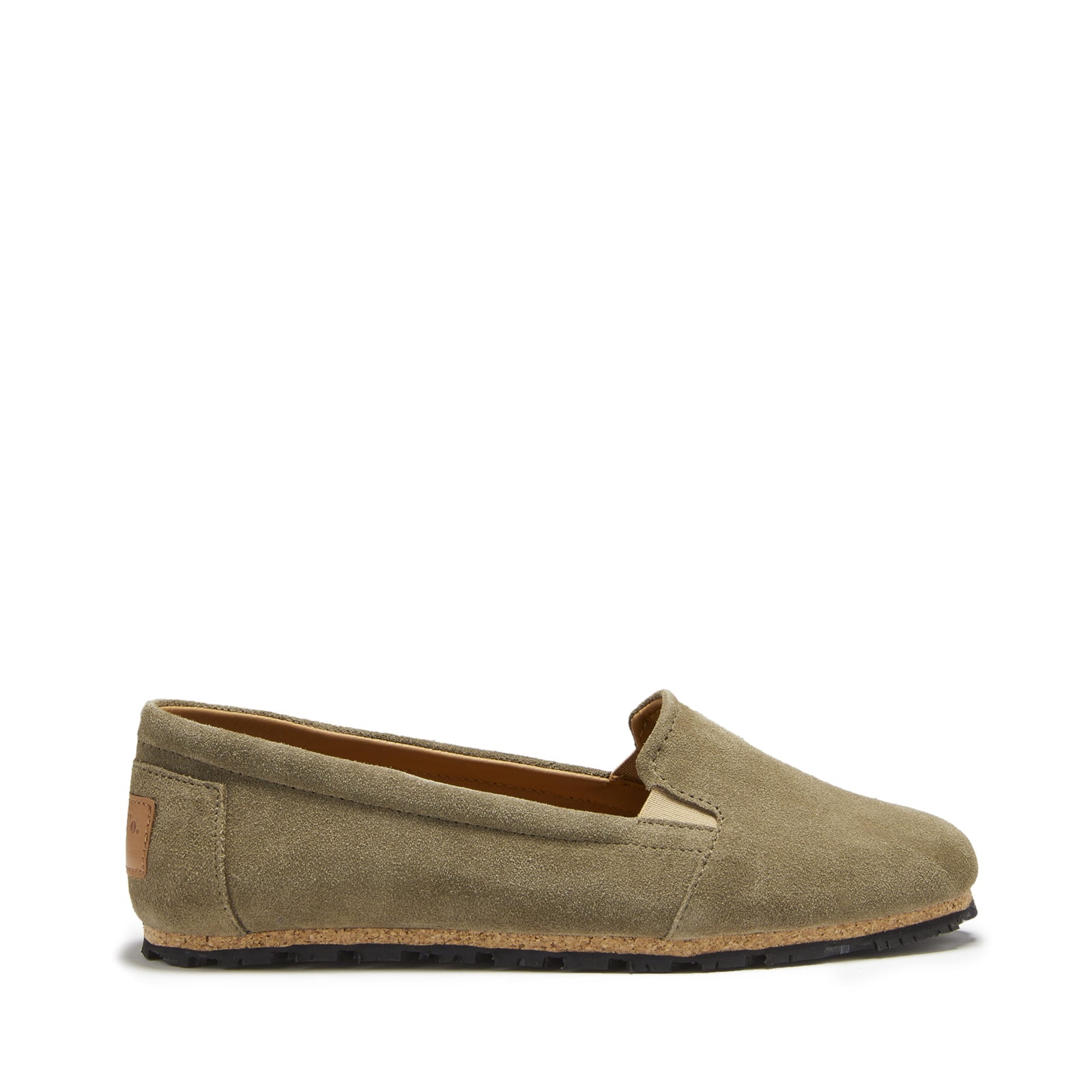 Tyre Sole Espadrille Truffle Green Suede