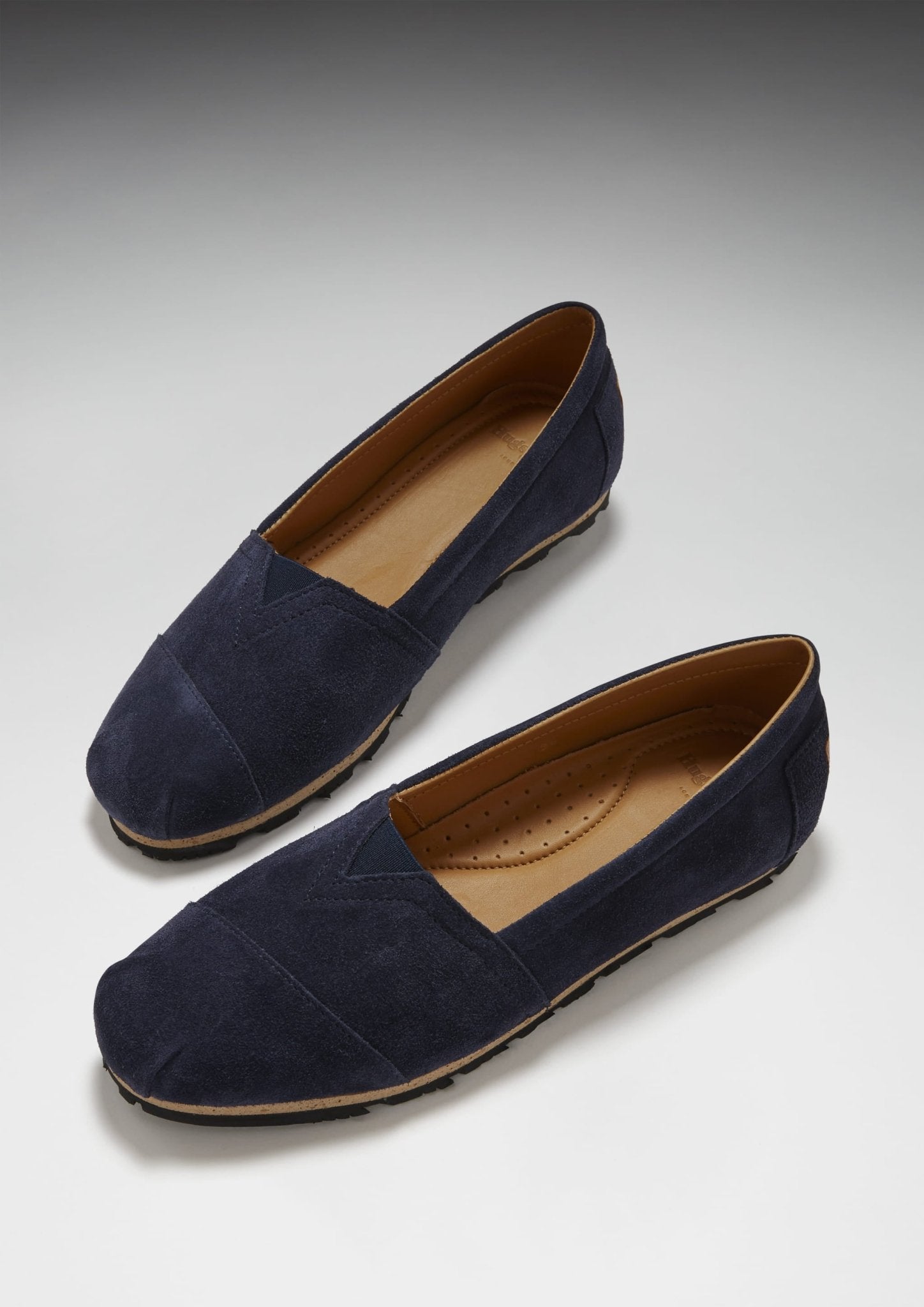 Women's Chukka Espadrilles, navy blue suede - Hugs & Co.