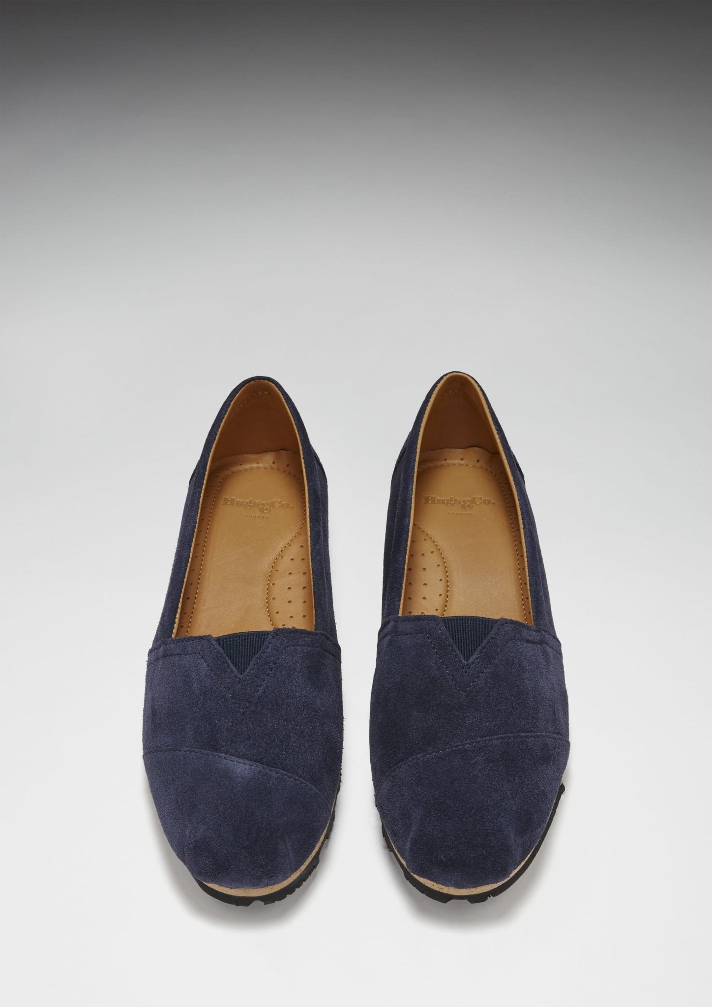 Women's Chukka Espadrilles, navy blue suede - Hugs & Co.
