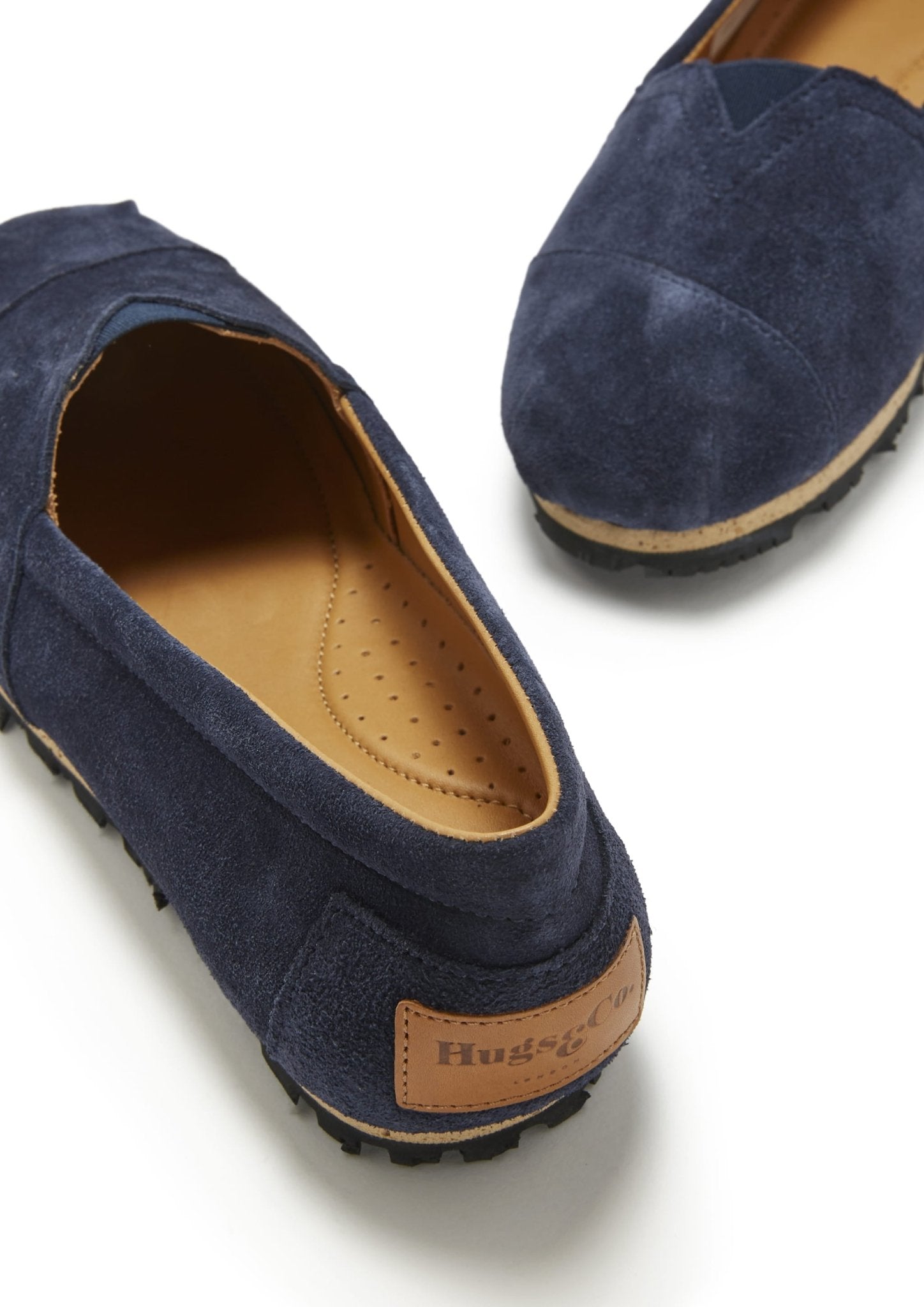Women's Chukka Espadrilles, navy blue suede - Hugs & Co.