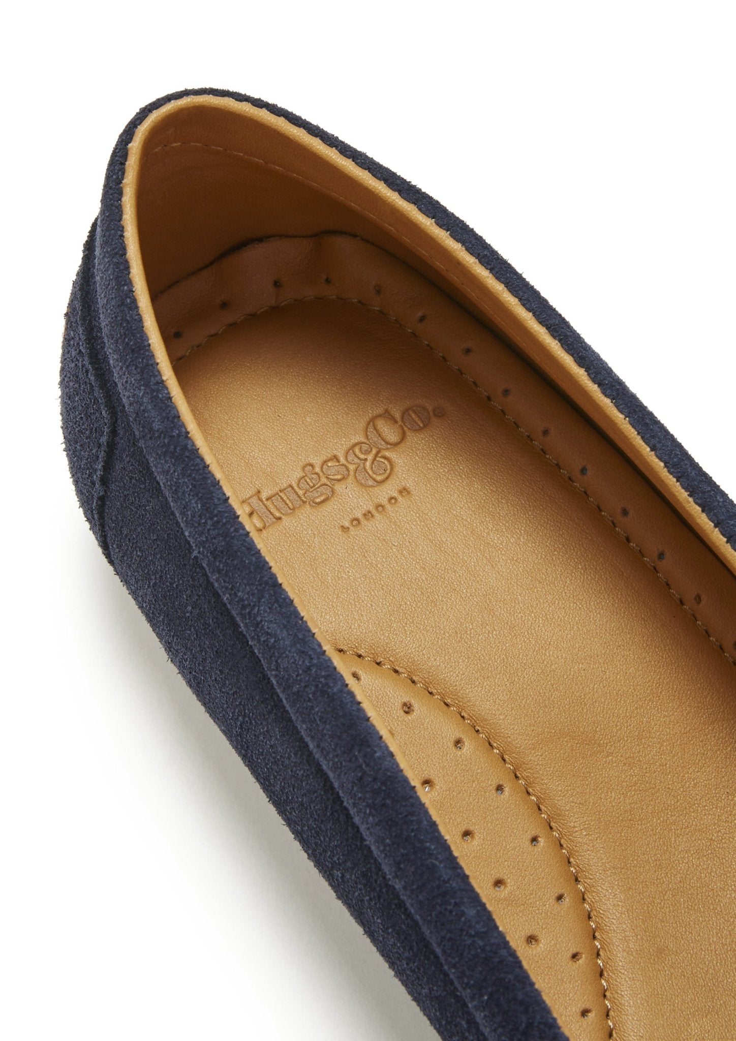 Women's Chukka Espadrilles, navy blue suede - Hugs & Co.