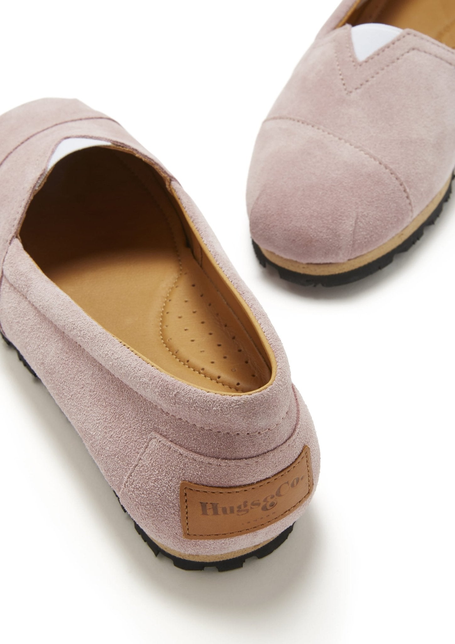 Women's Chukka Espadrilles, powder pink suede - Hugs & Co.