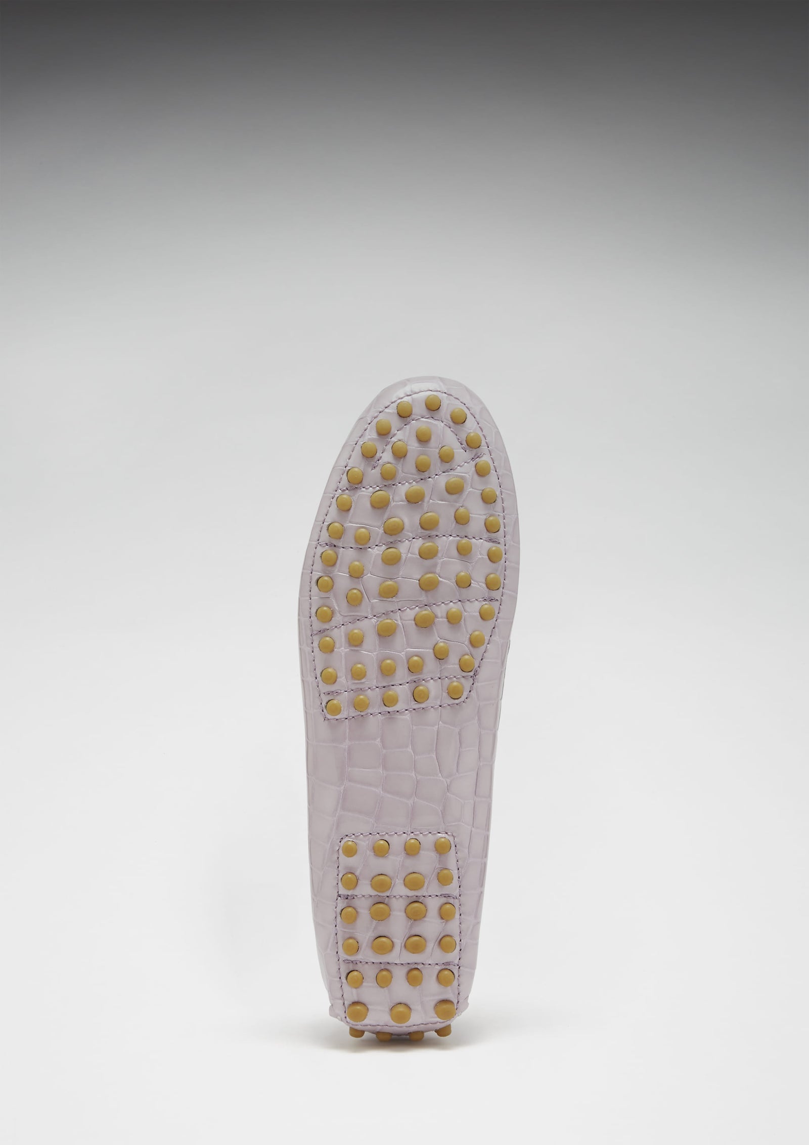 Penny Driving Loafer für Damen, lila Lackleder mit Krokoprägung