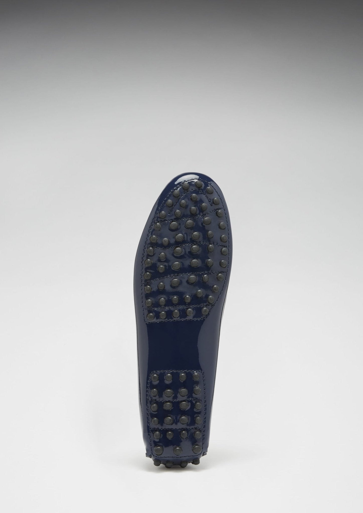 Women's Penny Driving Loafers, navy blue patent leather - Hugs & Co.