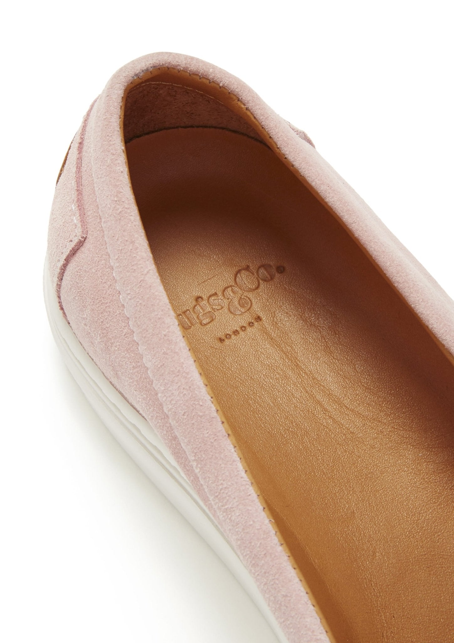 Women's Slip-On Sneakers, ice pink suede - Hugs & Co.