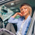 Julie Holland Chooses Navy Blue Suede Driving Loafers