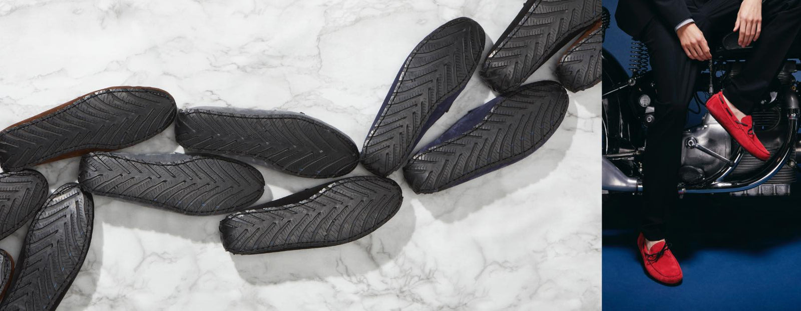 hugs & co tyre sole driving loafers