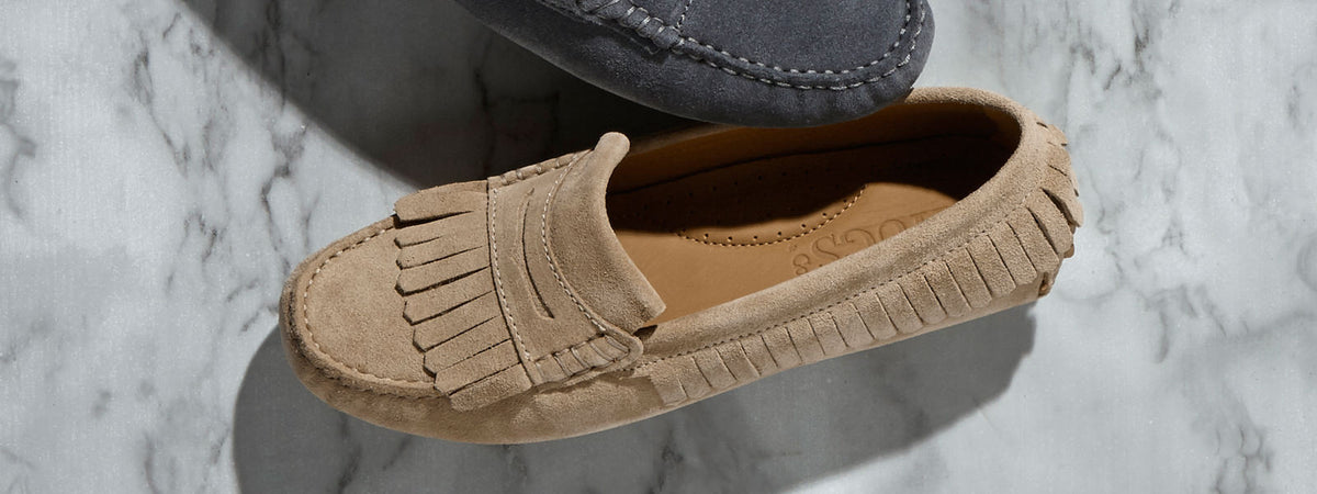 Women's Fringed Driving Loafers