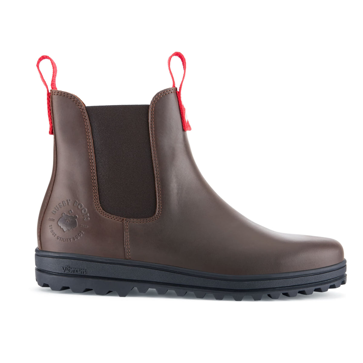 Busby Men&#39;s Winter Chelsea Boot, Brown Leather