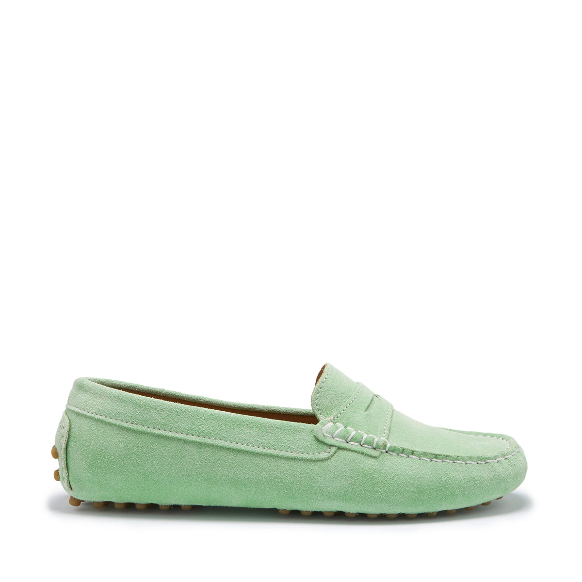Women&#39;s Penny Driving Loafers, lagoon green suede