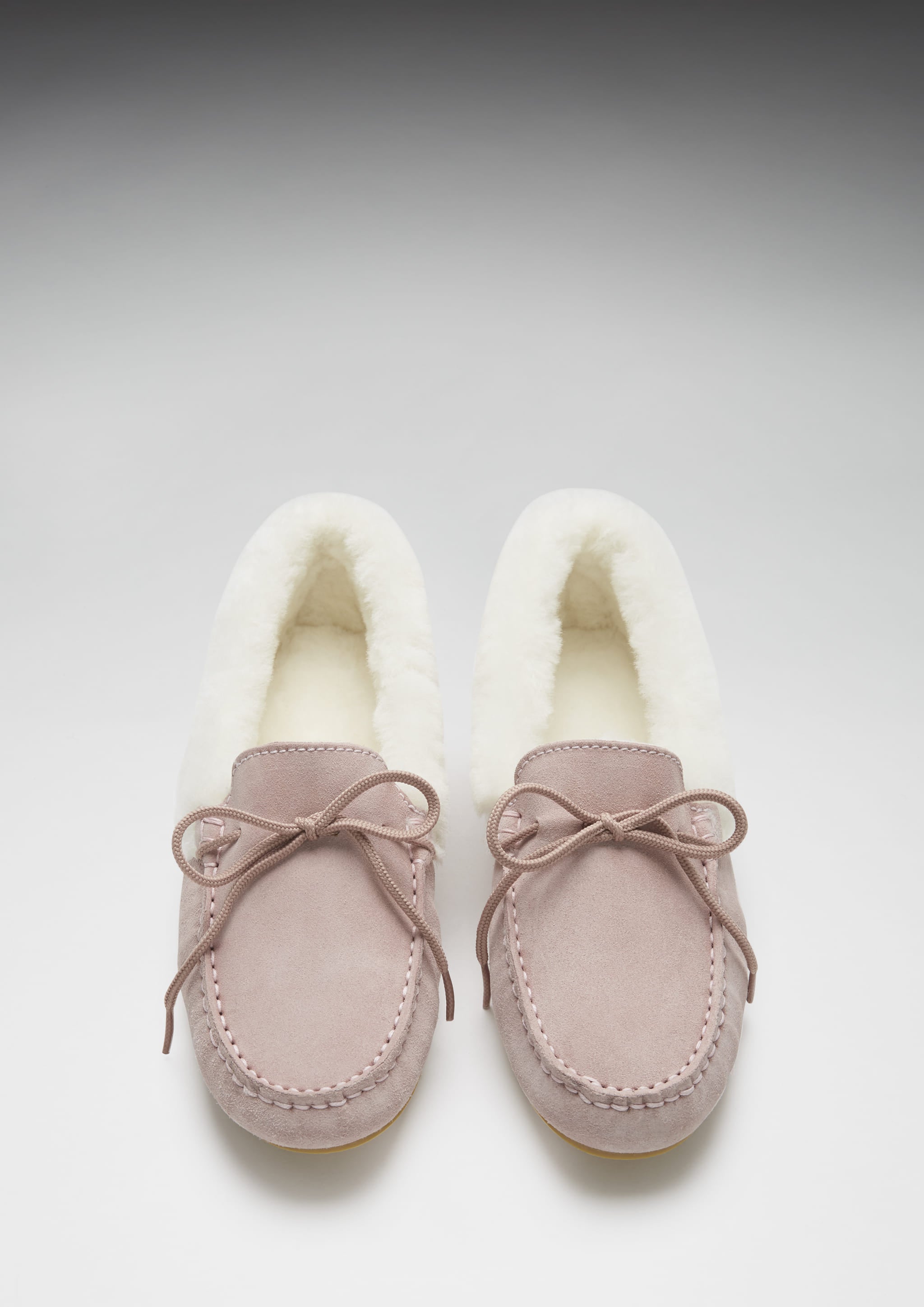 Chaussons femme mouton daim rose glacier Hugs Co