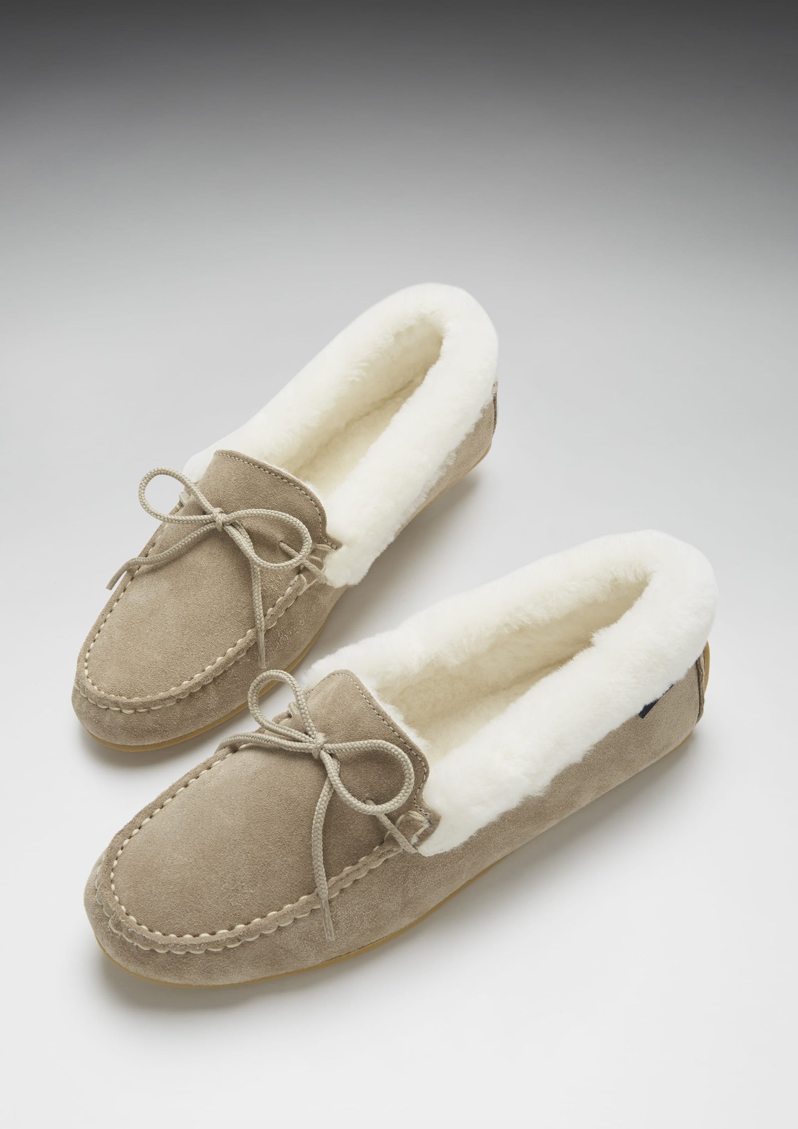 Taupe slippers top
