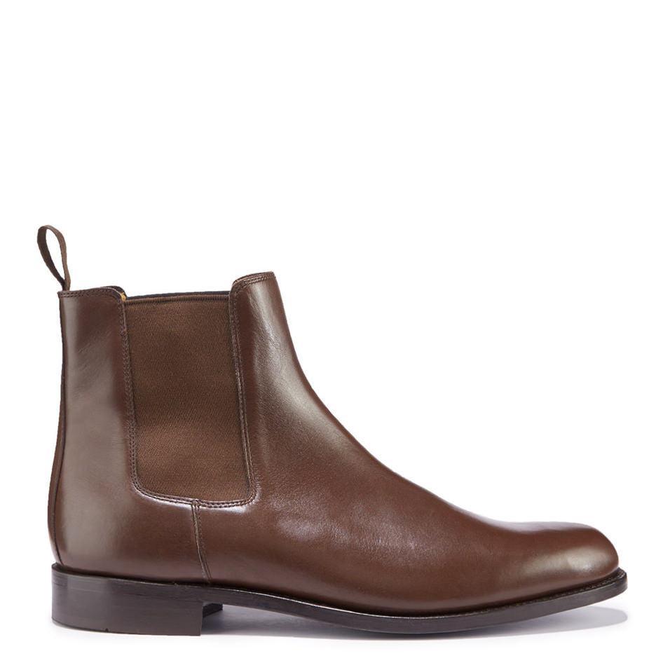 Chelsea Boots in Brown Leather, Goodyear Welted - Hugs & Co.