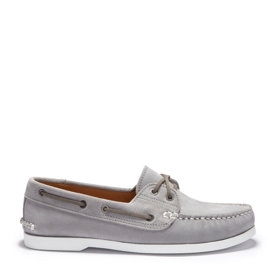 Deck Shoe Dove Grey Suede