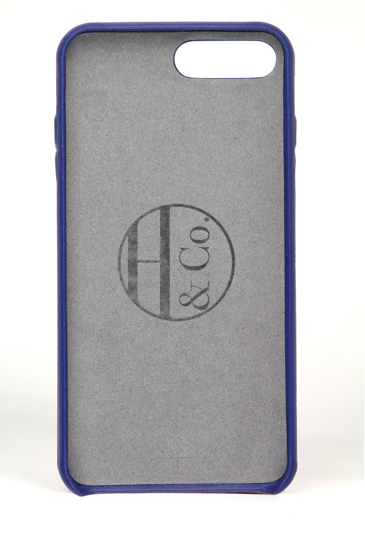 Coque pour iPhone 7/8 Plus, cuir denim