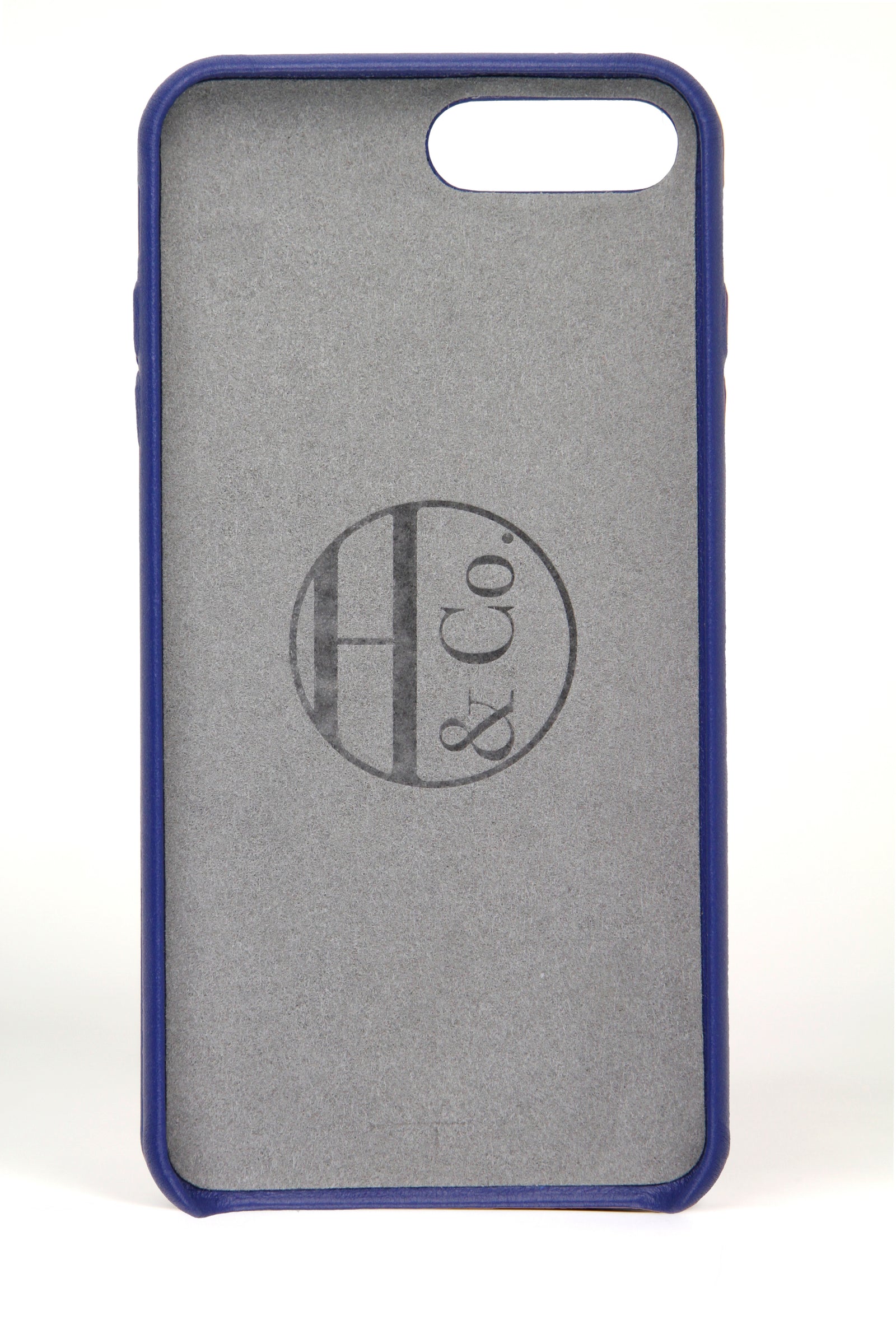 Coque pour iPhone 7/8 Plus, cuir denim