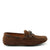 Laced Driving Loafers Brown Suede Side On