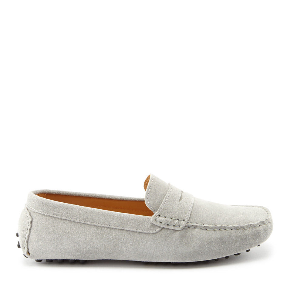 Grey mens loafer clearance shoes
