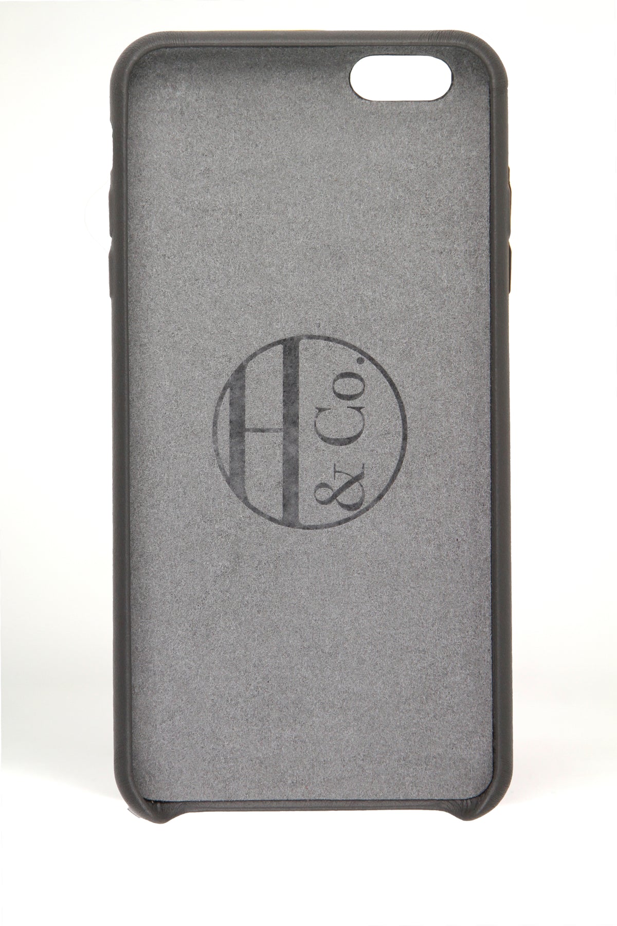 Coque pour iPhone 6 Plus, cuir gris