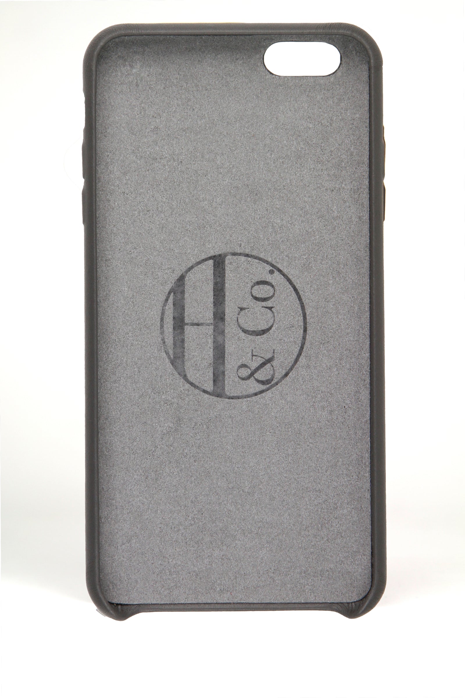 Coque pour iPhone 6 Plus, cuir gris