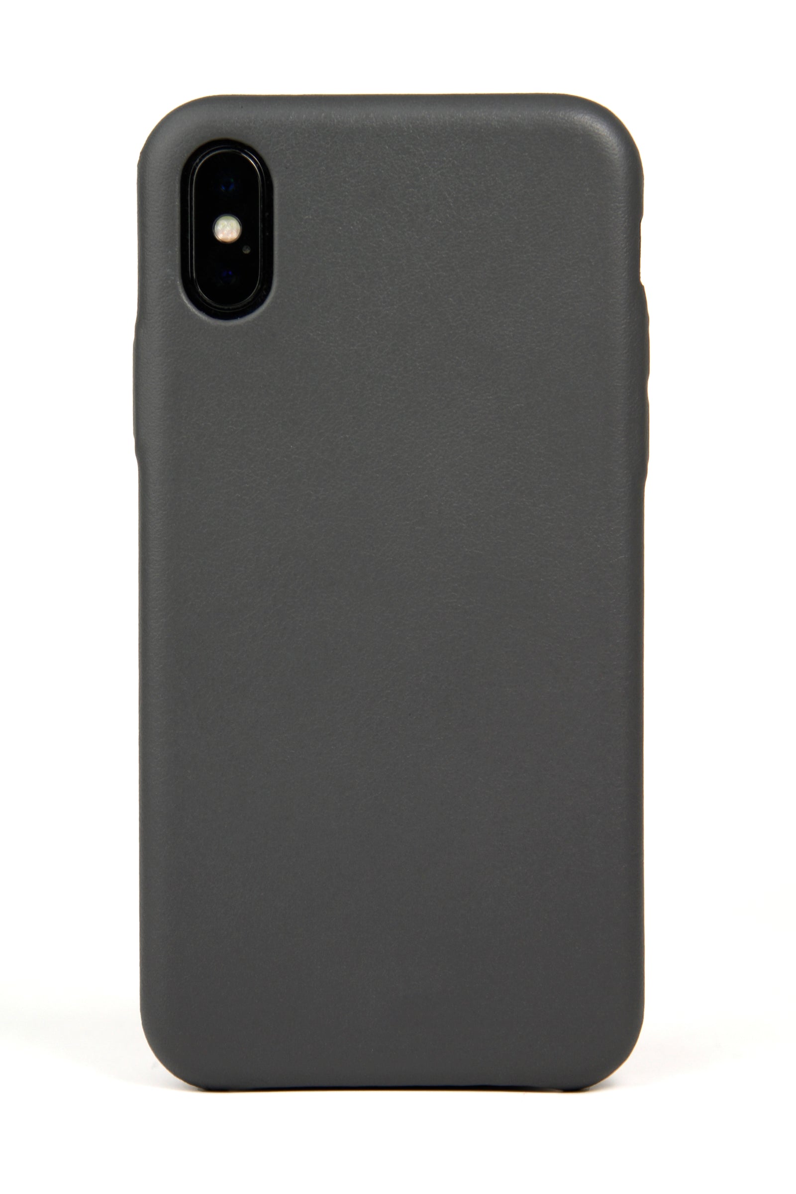 Coque pour iPhone X, cuir gris