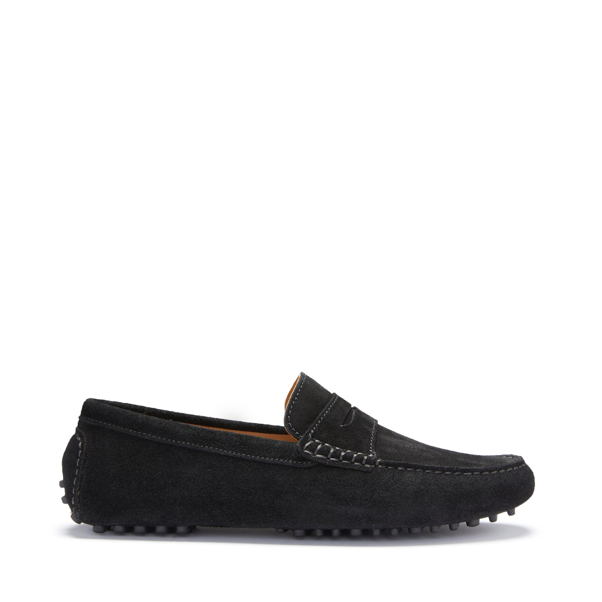 Penny Driving Loafers, black suede