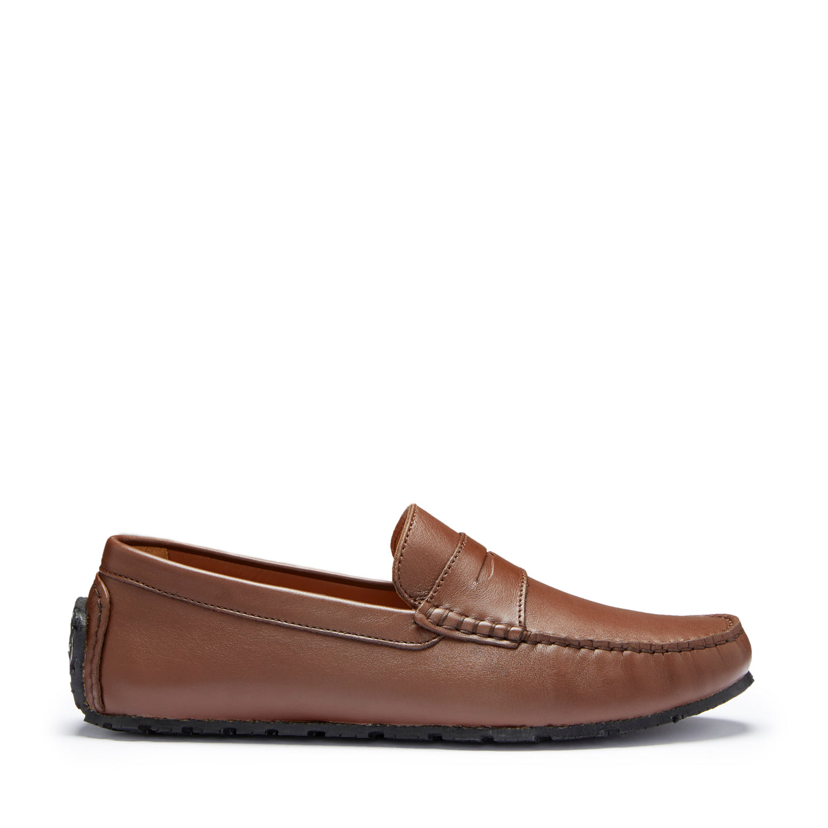 Tire Sole Penny Driving Loafer, braunes Leder