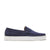 Slip-on Sneaker Mocassins, daim bleu marine