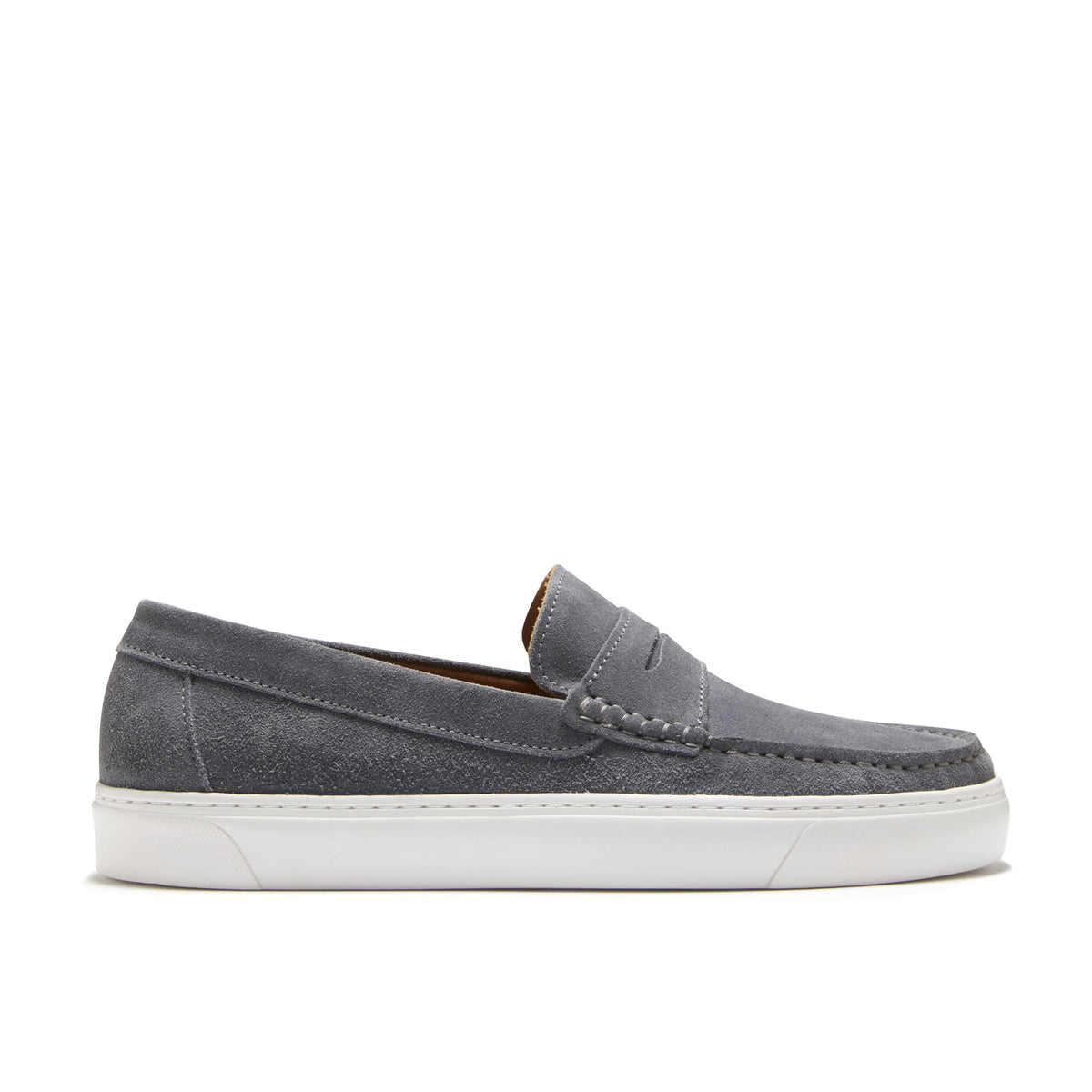 Slip-on Sneaker Mocassins, daim gris ardoise