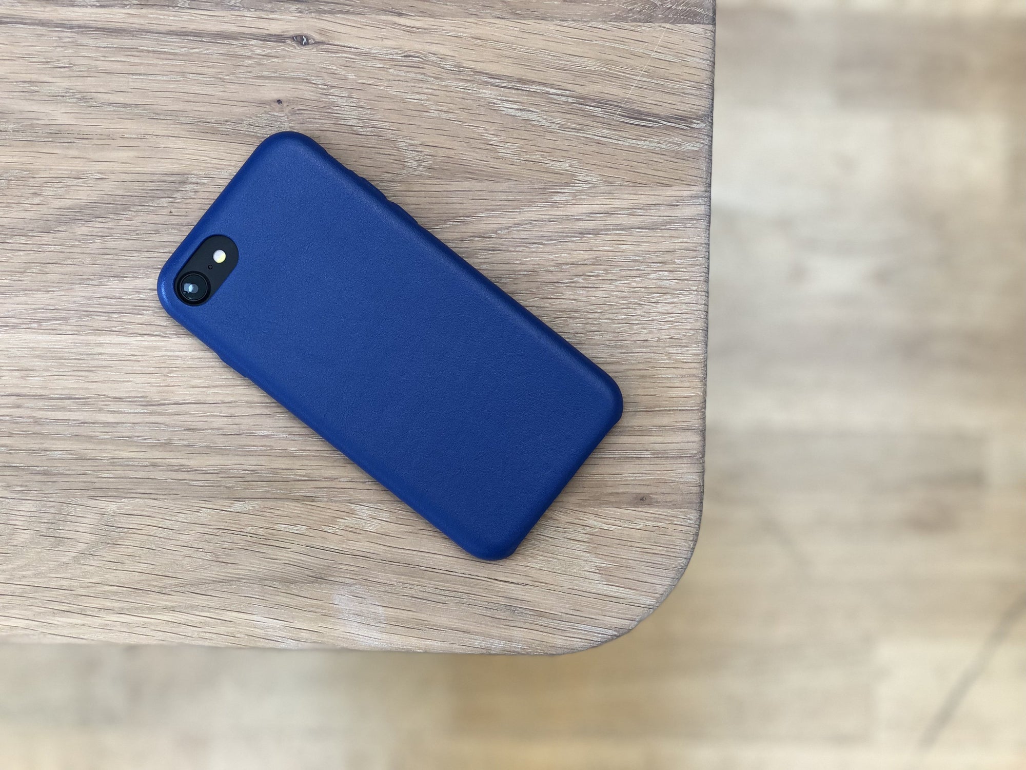 Coque iPhone 7/8, cuir denim