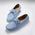 Laced Driving Loafers, sky blue suede