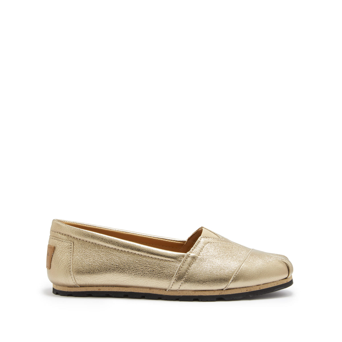 Espadrilles Chukka pour femme, cuir doré