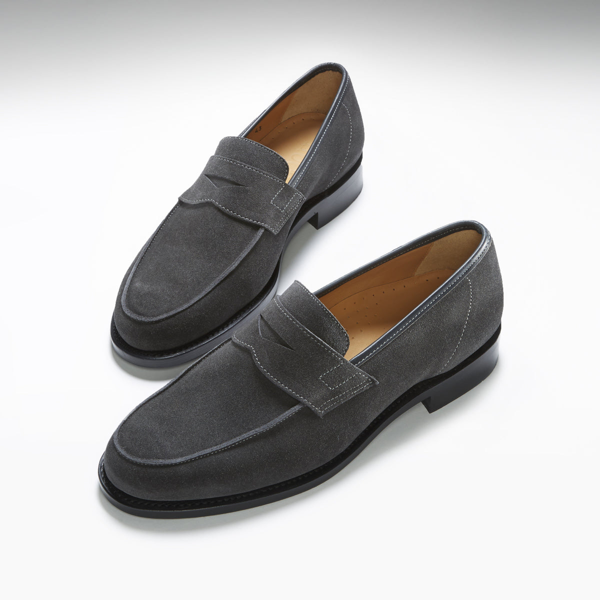 Penny Loafer Grey Suede