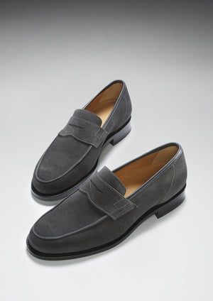 Penny Loafer Grey Suede