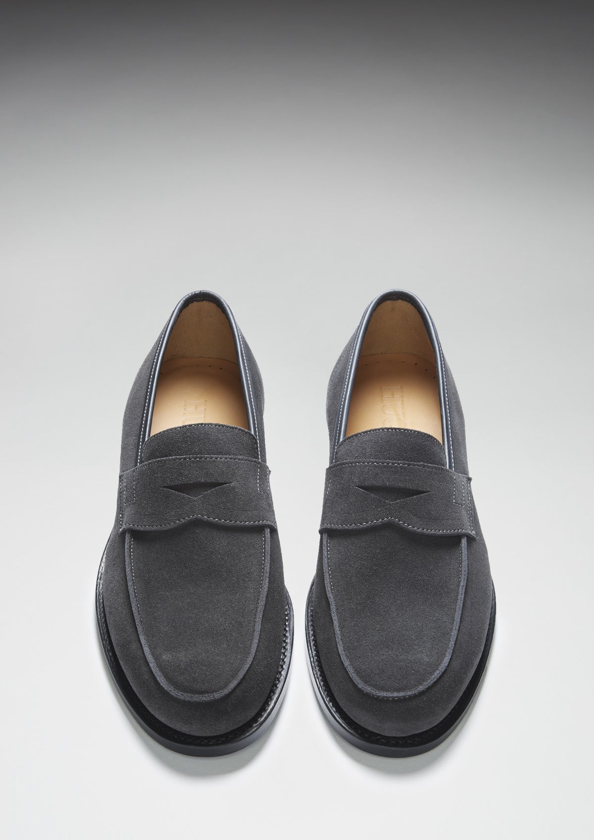 Penny Loafer Grey Suede