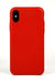 Coque pour iPhone X, cuir rouge