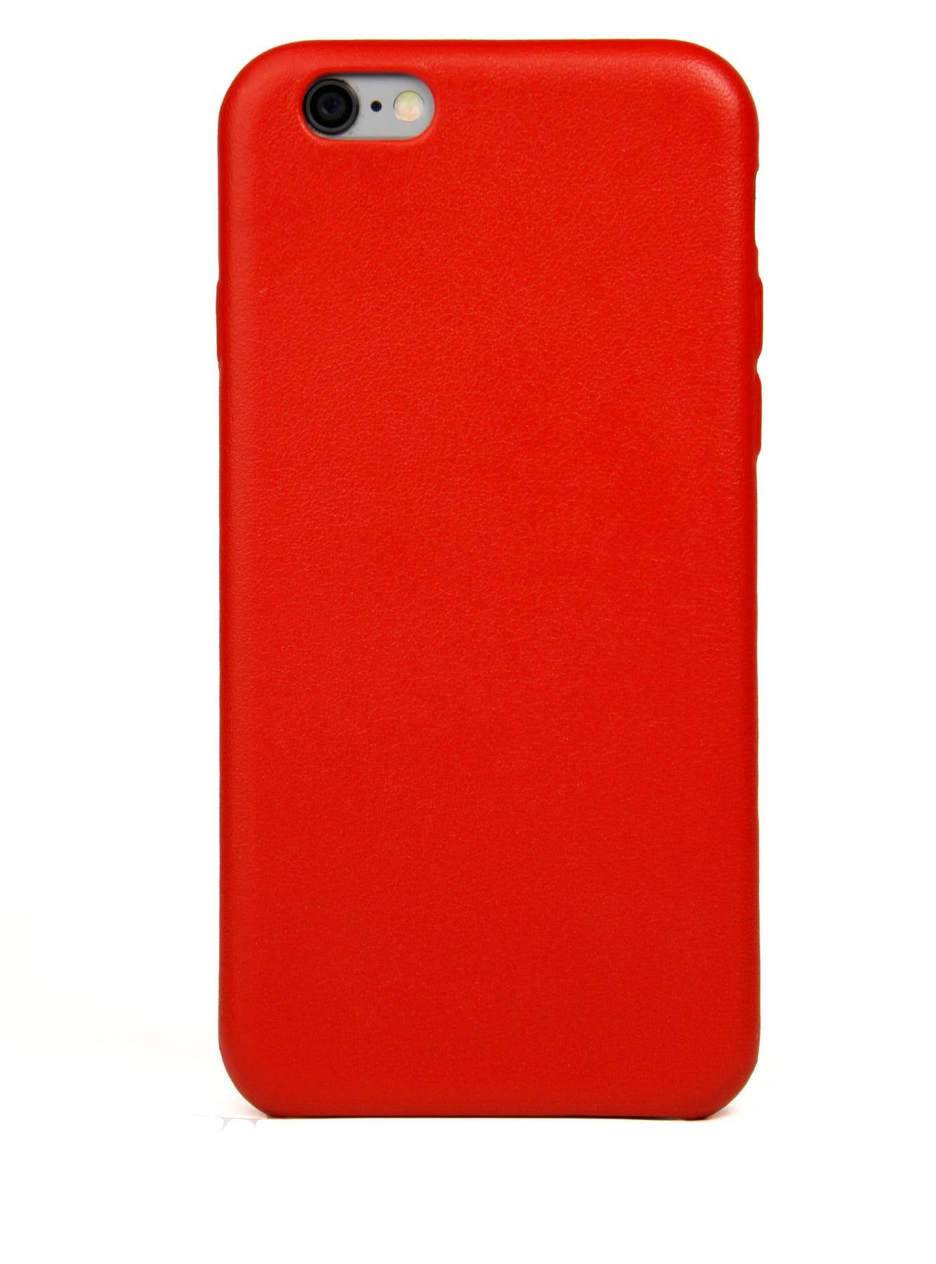 Coque iPhone 6, cuir rouge