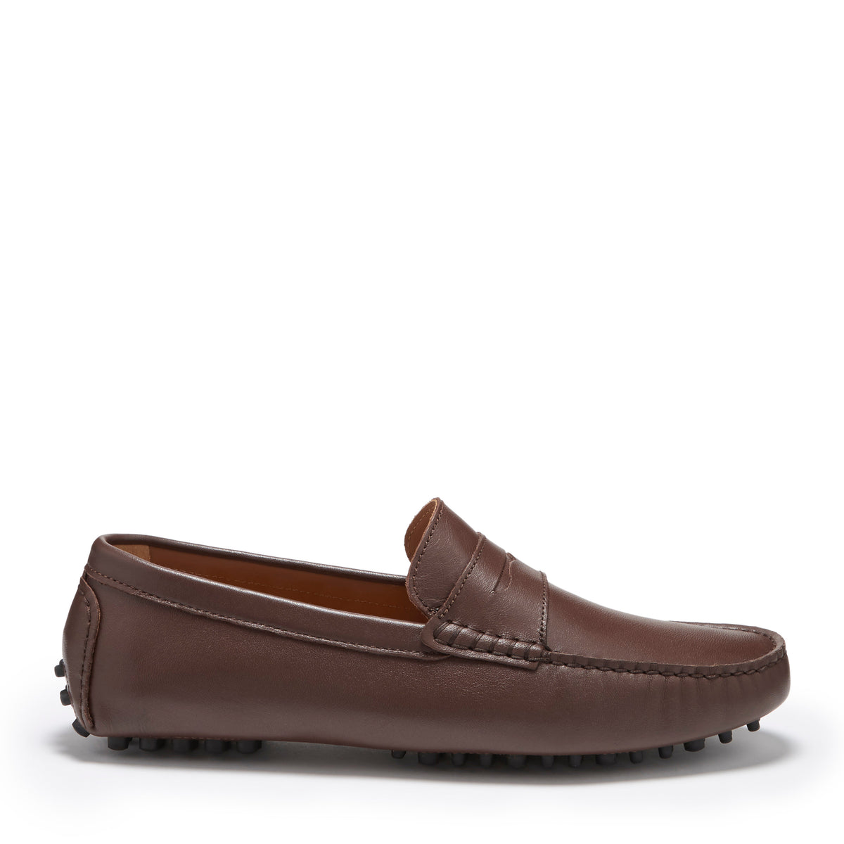 Mocassins Penny Driving, cuir marron