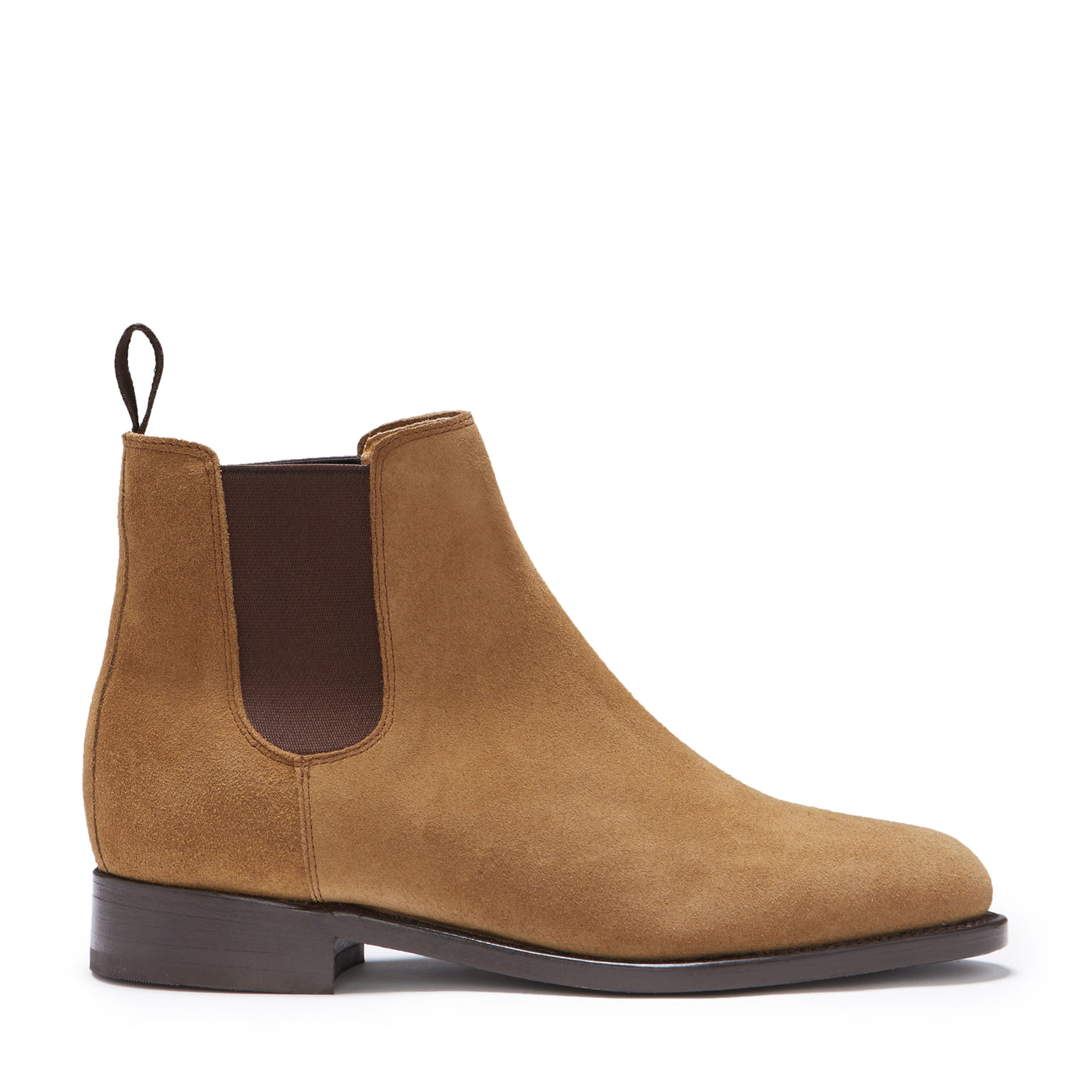 High Standards Faux Suede Booties in Tobacco main image 1