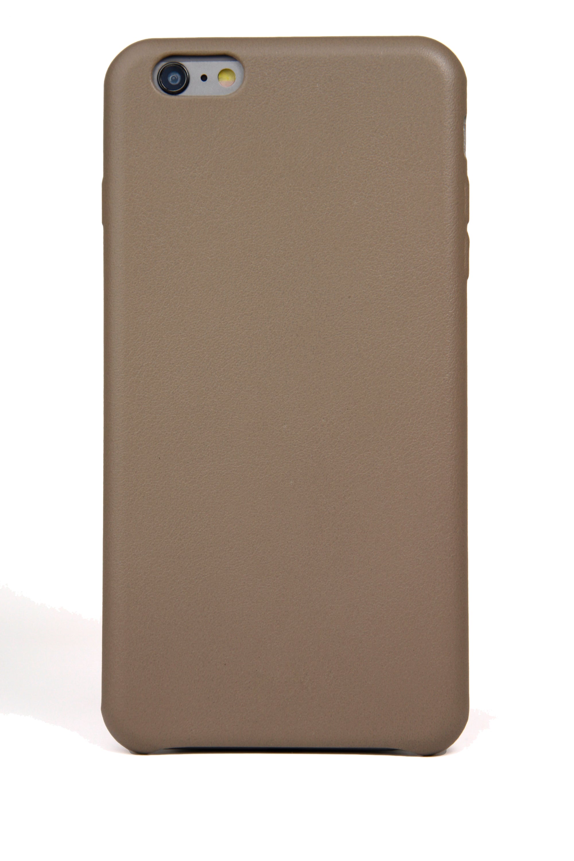 iPhone 6 Plus Case, Taupe Leather