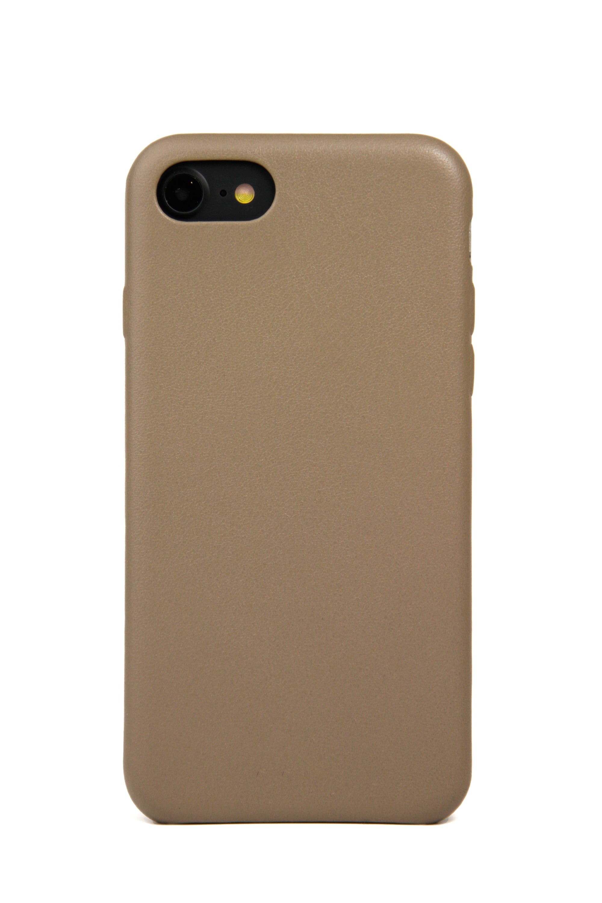 Coque iPhone 7/8, cuir taupe