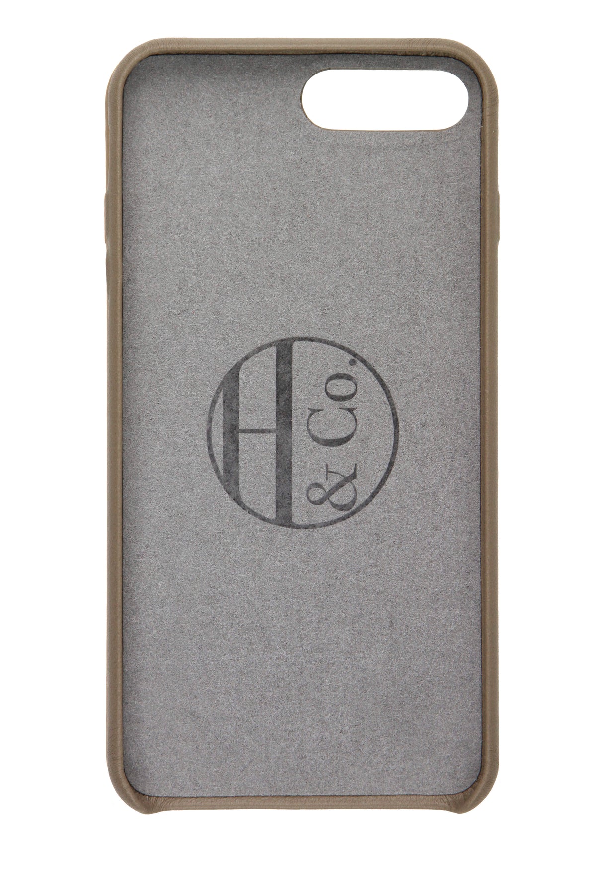 Coque pour iPhone 7/8 Plus, cuir taupe