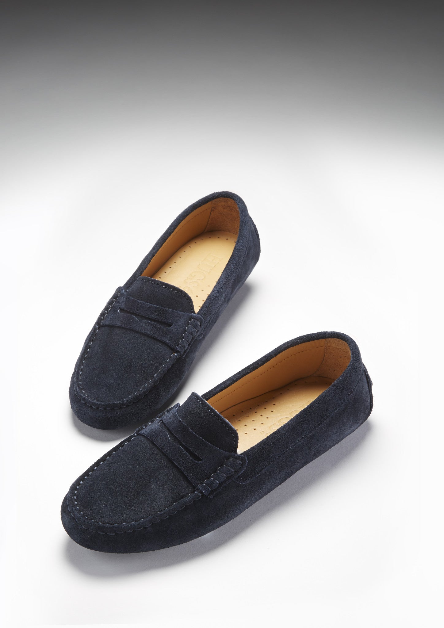 Womens navy shop driving shoes