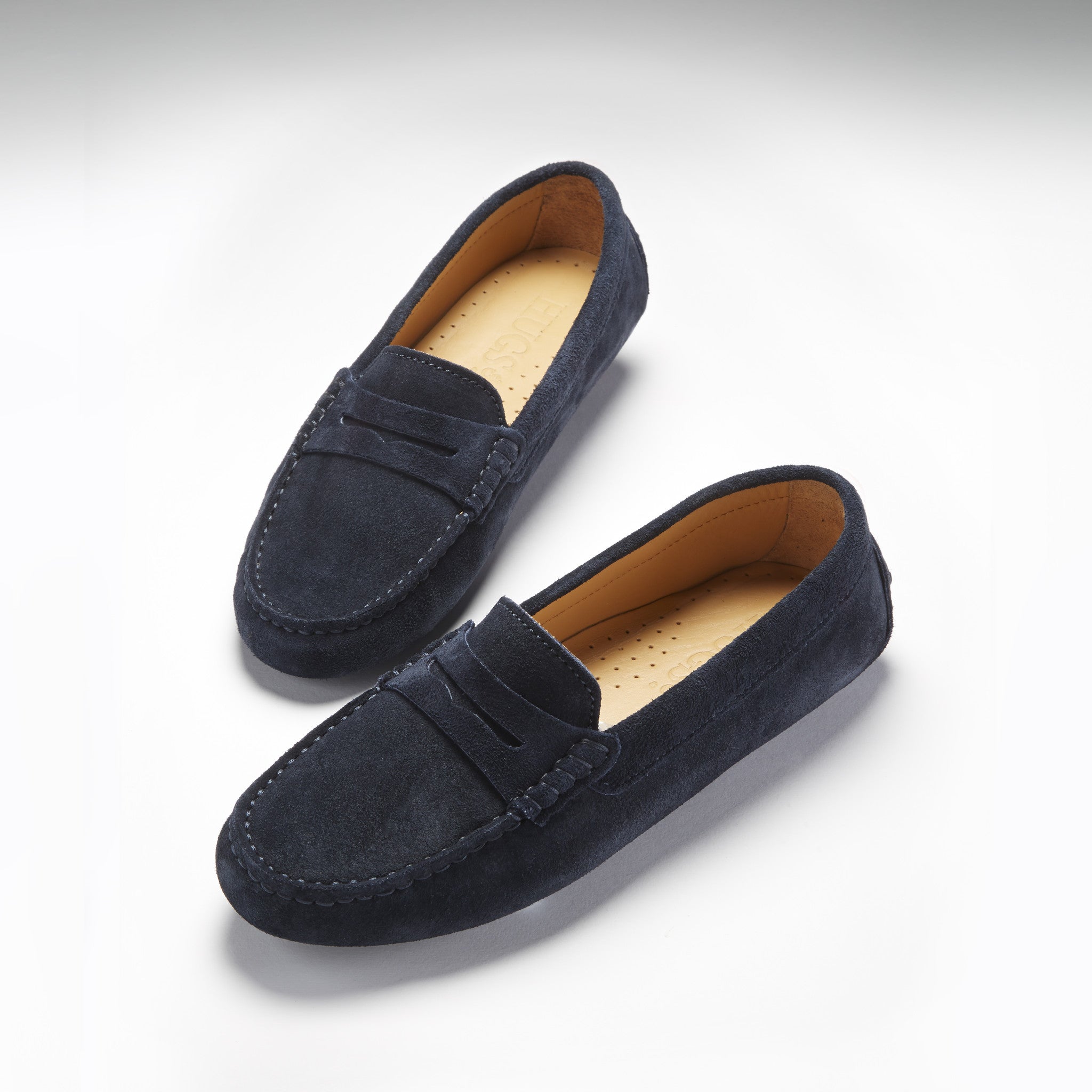 Navy blue clearance moccasins womens