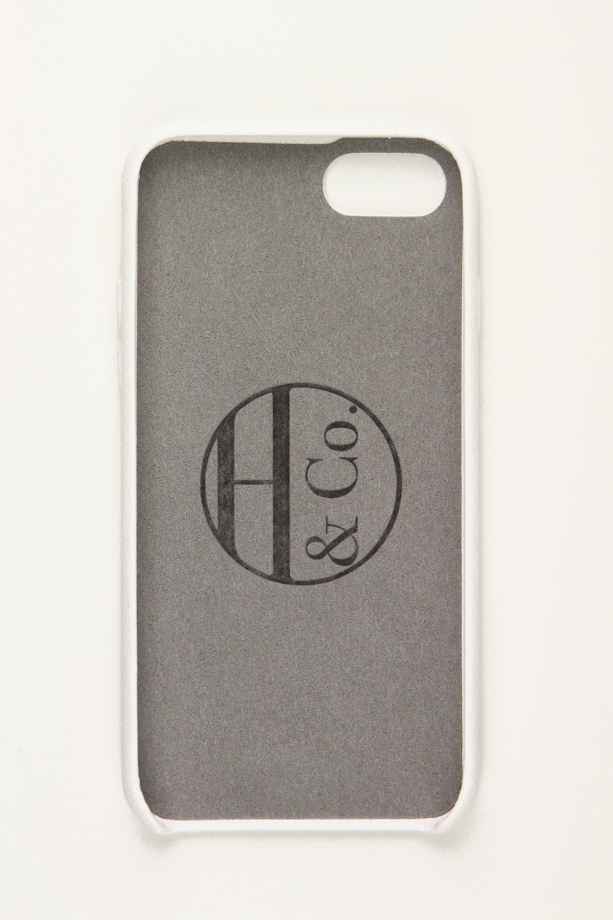 Coque pour iPhone 7/8, cuir blanc